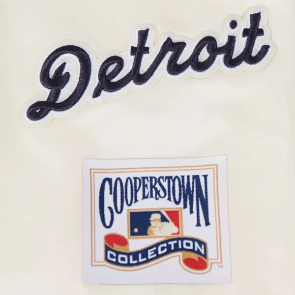 Detroit Tigers Retro Classic Full-Snap Satin Varsity Jacket W