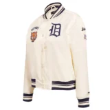 Detroit Tigers Retro Classic Full-Snap Satin Varsity Jacket Women’