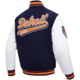 Detroit Tigers Retro Wool & Leather Classic Varsity Jac