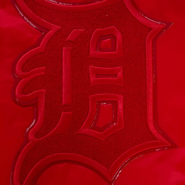 Detroit Tigers Triple Red Full-Snap Satin Vars