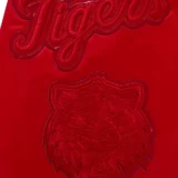 Detroit Tigers Triple Red Full-Snap Satin Varsity J