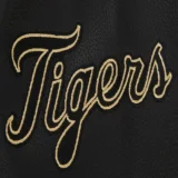 Detroit Tigers Wool & Leather Black & Gold Varsity Blac