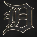 Detroit Tigers Wool & Leather Black & Gold Varsity Black Ja