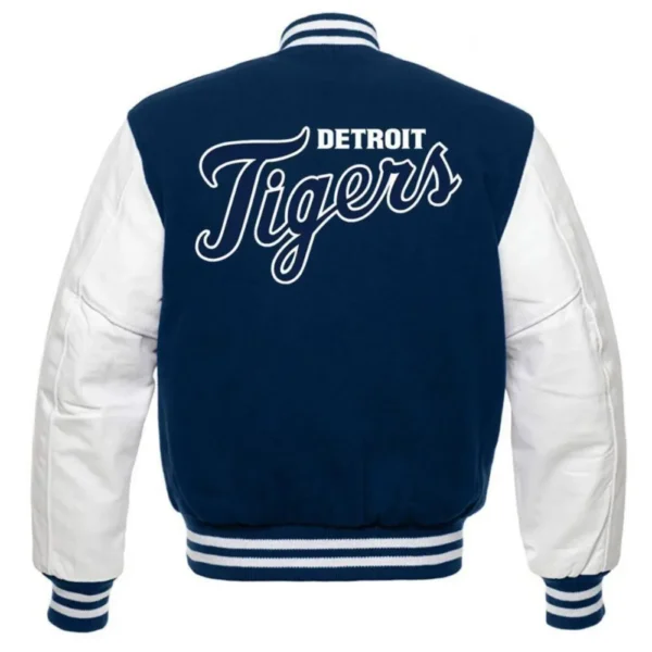 Detroit Tigers Wool & Leather Letterman Varsity Jacke