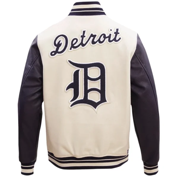 Detroit Tigers Wool & Leather Retro Classic Varsity Jac