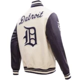 Detroit Tigers Wool & Leather Retro Classic Varsity Jack