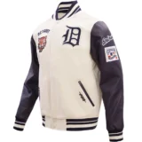 Detroit Tigers Wool & Leather Retro Classic Varsity Jacke