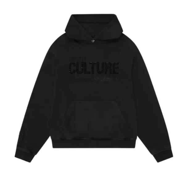 For The Culture Crystal Hoodie Blac
