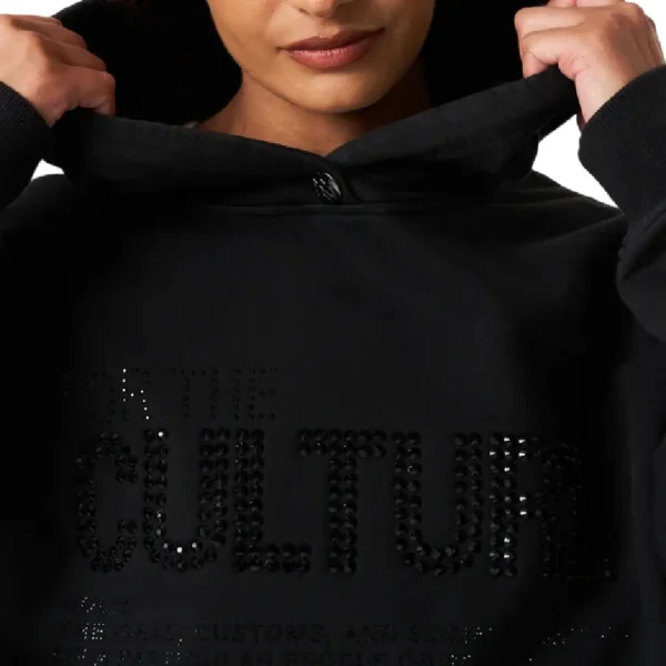 For The Culture Crystal Hoodie Black