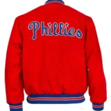 Philadelphia Phillies 1949 Authentic Wool Red Varsity Jacke