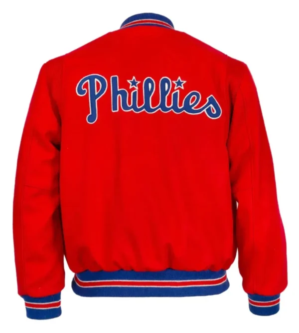 Philadelphia Phillies 1949 Authentic Wool Red Varsity Jacke