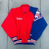 Philadelphia Phillies 1990’s Coach’s Dugout Bomber Jacket