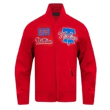 Philadelphia Phillies Area Code Jacket Red