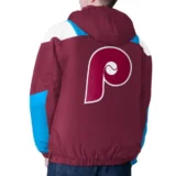 Philadelphia Phillies Burgundy Charger Pullover Half-Zip Jacke