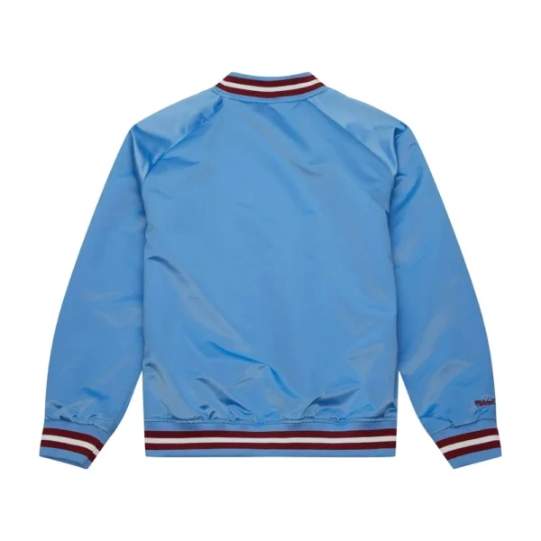 Philadelphia Phillies Full-Snap Blue Satin Varsity Jacke