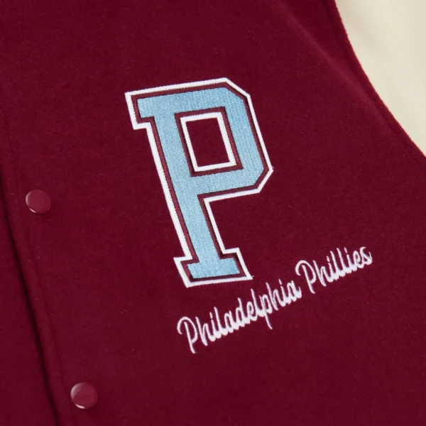 Philadelphia Phillies Full-Snap Varsity Jacket Sa