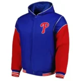 Philadelphia Phillies Hoodie Jacket Royal and Red