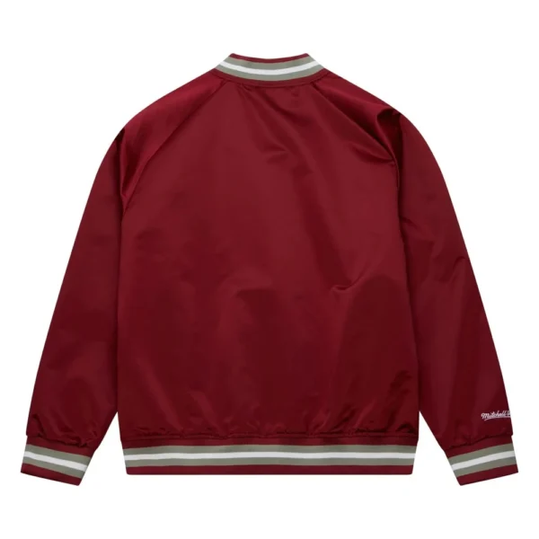 Philadelphia Phillies Rib Knitted Maroon Varsity Jacket Sati