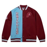 Philadelphia Phillies Team Full-Snap OG 2.0 Satin Varsity Jacket