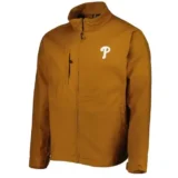 Philadelphia Phillies Tri-Blend Journey Cotton Brown Jacket