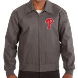 Philadelphia Phillies Workwear Cotton Grey Jacket