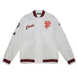 San Francisco Giants City Collection White Satin Varsity Jack