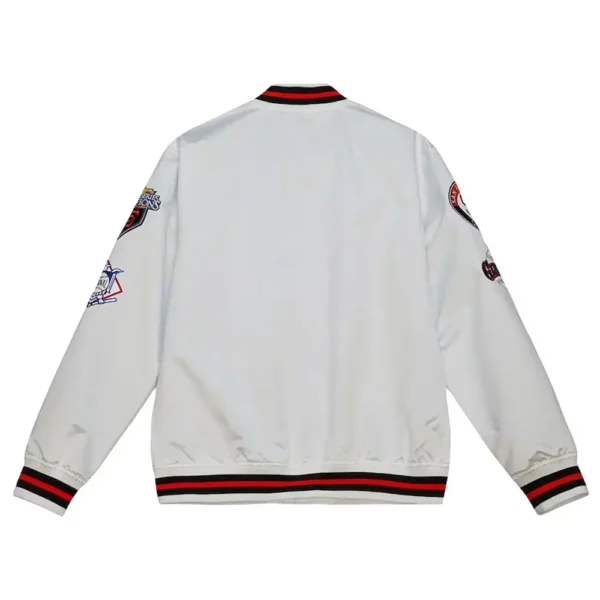 San Francisco Giants City Collection White Satin Varsity Jacke