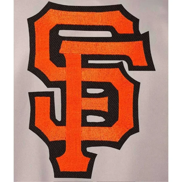 San Francisco Giants Gray & Black Youth Poly Twill Jack
