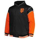 San Francisco Giants Hoodie Black and Orange Jacket