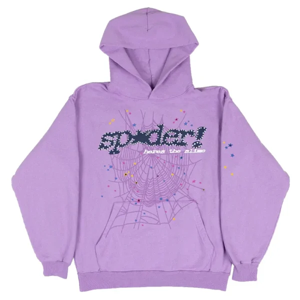 Sp5der Acai Hoodie Purpl