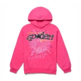 Sp5der OG Pink Web Hoodi