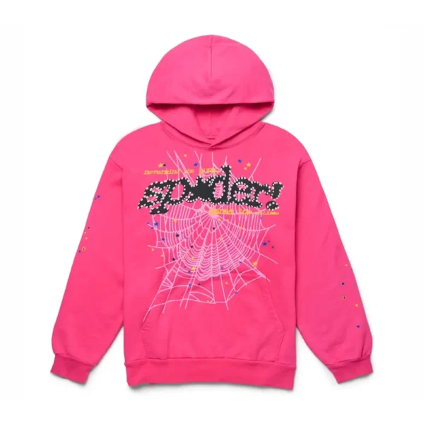 Sp5der OG Pink Web Hoodi