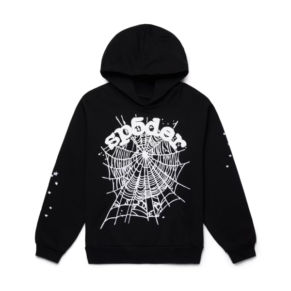 Sp5der OG Web Hoodie Blac