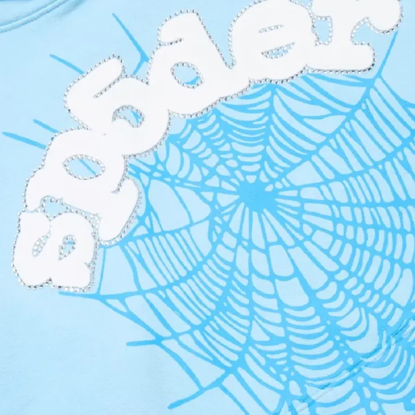 Sp5der OG Web Hoodie Sky Bl