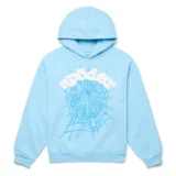 Sp5der OG Web Hoodie Sky Blu