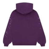 Sp5der Star OG Web V2 Hoodie Purpl