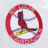 St. Louis Cardinals City Collection Satin Cream Varsity J