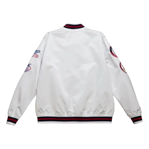 St. Louis Cardinals City Collection Satin Cream Varsity Jacke