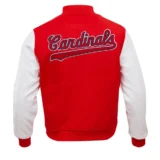 St. Louis Cardinals Classic Logo Wool & Leather Red&White Varsity Jac