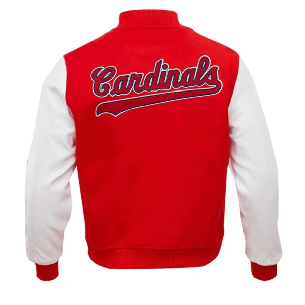 St. Louis Cardinals Classic Logo Wool & Leather Red&White Varsity Jac