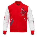 St. Louis Cardinals Classic Logo Wool & Leather Red&White Varsity Jacke