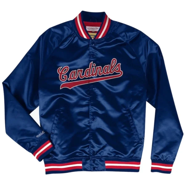 St. Louis Cardinals Full-Snap Raglan Satin Varsity Jacke