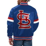 St. Louis Cardinals Home Game Satin Blue Varsity Jacke