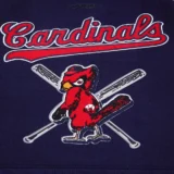 St. Louis Cardinals Mashup Woman’s Navy & white Wool & Leather Varsity Ja