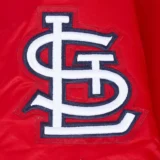 St. Louis Cardinals Old English Full-Snap Satin Red Varsity J