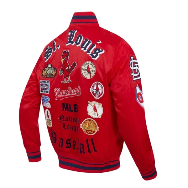 St. Louis Cardinals Old English Satin Red Varsity Jack