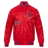 St. Louis Cardinals Old English Satin Red Varsity Jacke