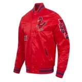 St. Louis Cardinals Old English Satin Red Varsity Jacket