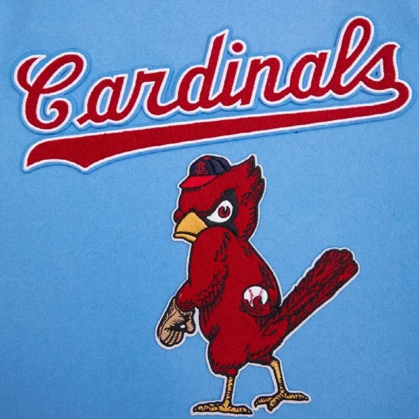 St. Louis Cardinals Retro Classic Women’s Wool & Leather – Blue&White Varsity
