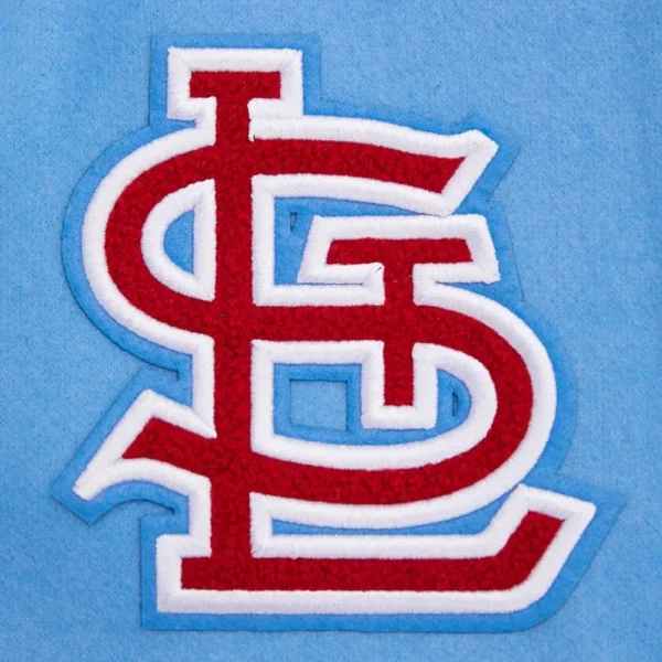 St. Louis Cardinals Retro Classic Women’s Wool & Leather – Blue&White Varsity J